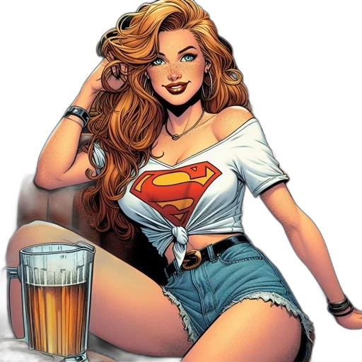 comic book art, cartoon, concept art, pixel art transparent PNG cut-out
