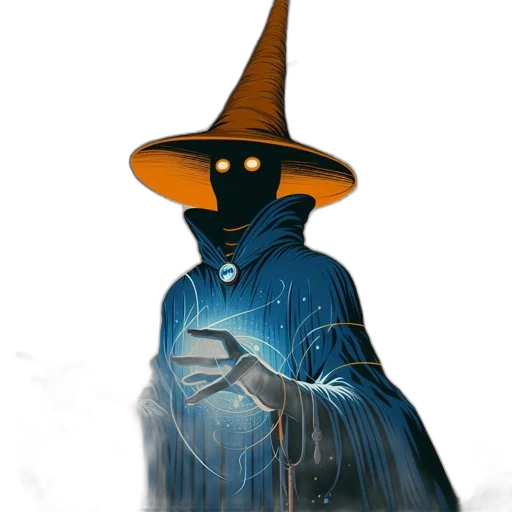 staff, hat, mask, dress transparent PNG cut-out