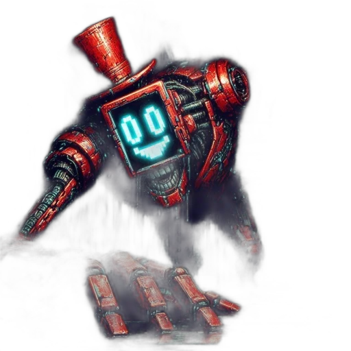 robot, weapon, mask, face transparent PNG cut-out