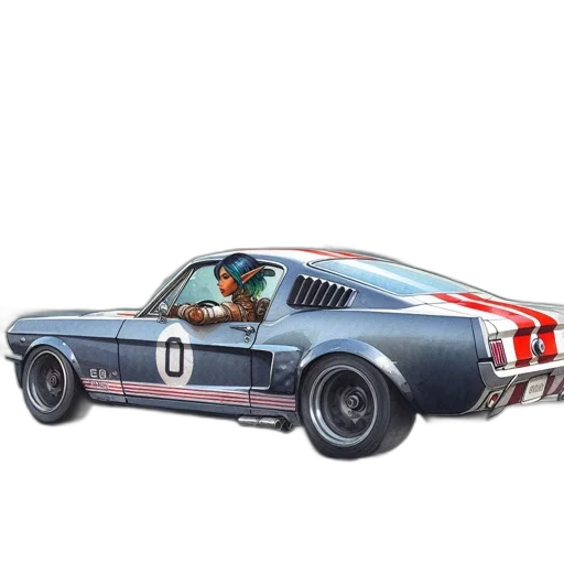 car, concept art, photorealistic, watercolor transparent PNG cut-out