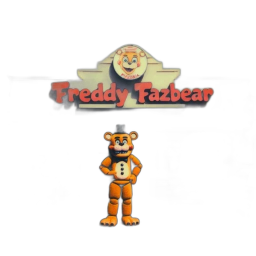 3d render, storefront, named, freddy transparent PNG cut-out