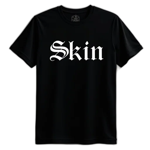 3d render, black, t-shirt, word transparent PNG cut-out