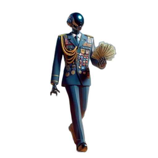 staff, robot, jacket, mask transparent PNG cut-out