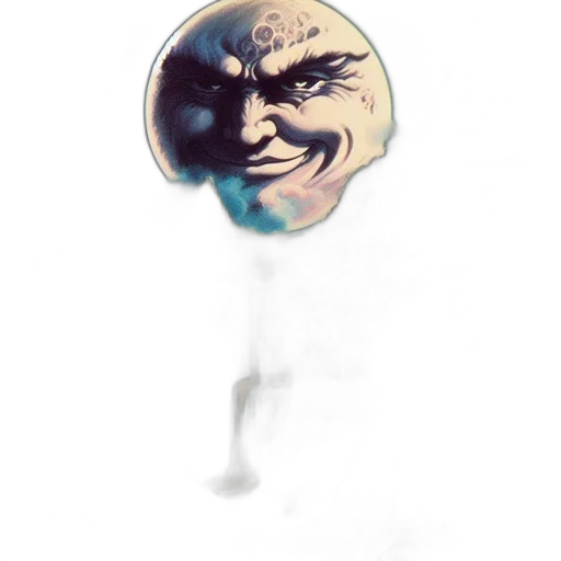 mask, face, creature, staff transparent PNG cut-out