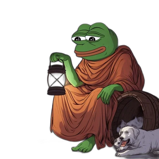 dress, cartoon, depiction, pepe transparent PNG cut-out
