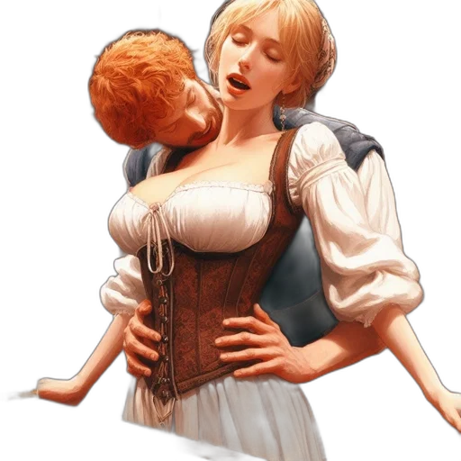 dress, concept art, photorealistic, fantasy art transparent PNG cut-out
