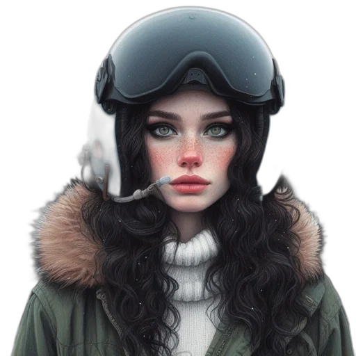 jacket, face, mask, hat transparent PNG cut-out