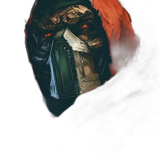 mask, jacket, face, dragon transparent PNG cut-out