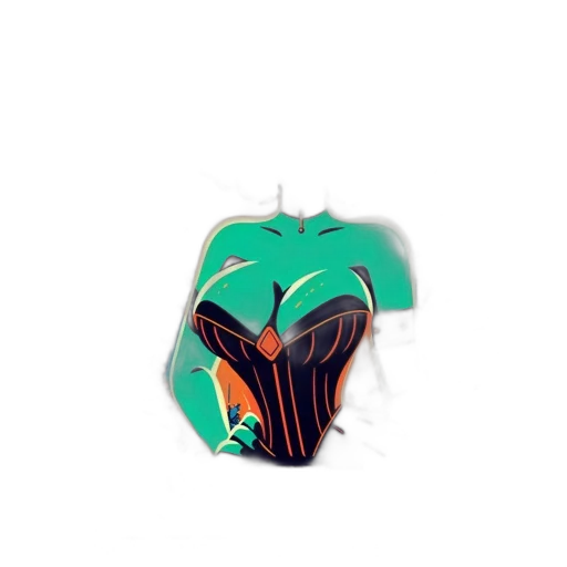 mask, jacket, hat, 3d render transparent PNG cut-out