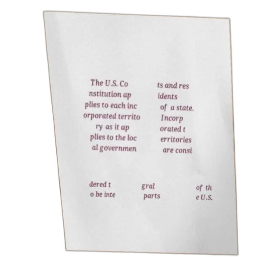 constitution, applies, each, incorporated transparent PNG cut-out