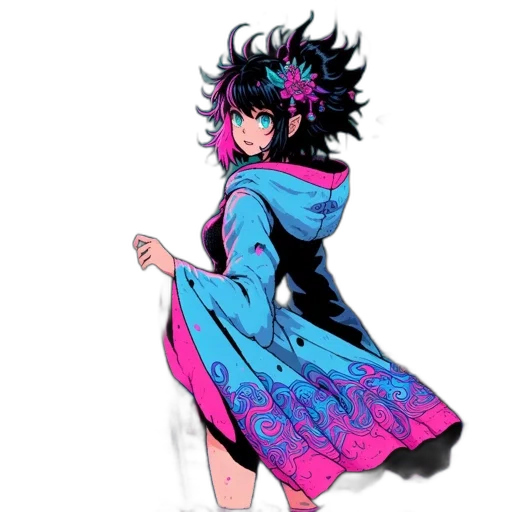 dress, creature, mask, jacket transparent PNG cut-out