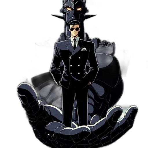 mask, staff, crown, jacket transparent PNG cut-out