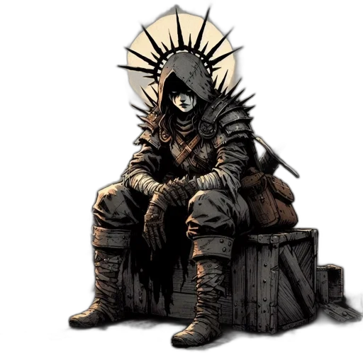 jacket, crown, concept art, pixel art transparent PNG cut-out