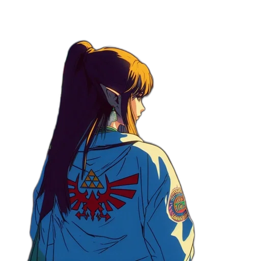 jacket, dress, crown, hair transparent PNG cut-out