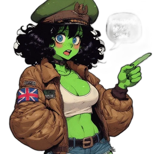 jacket, weapon, staff, hat transparent PNG cut-out