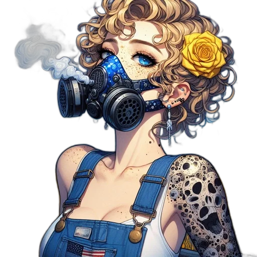 mask, dress, concept art, comic book art transparent PNG cut-out