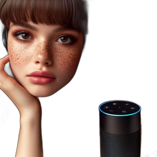 robot, face, concept art, 3d render transparent PNG cut-out