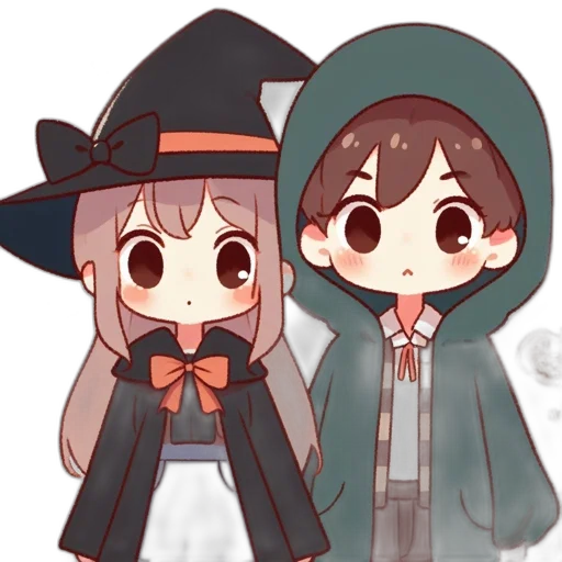 hat, staff, anime, pixel art transparent PNG cut-out