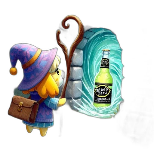bottle, jacket, weapon, dragon transparent PNG cut-out