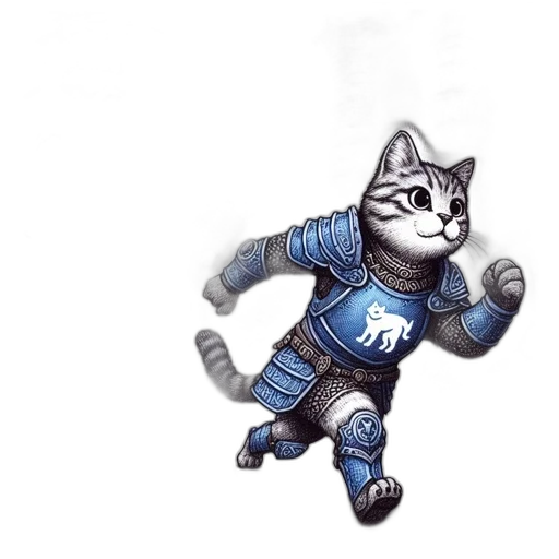 animal, staff, pixel art, comic book art transparent PNG cut-out