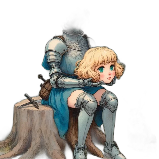 sword, weapon, dress, robot transparent PNG cut-out