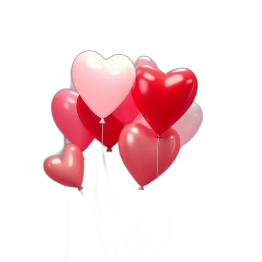 photorealistic, 3d render, valentines, day transparent PNG cut-out