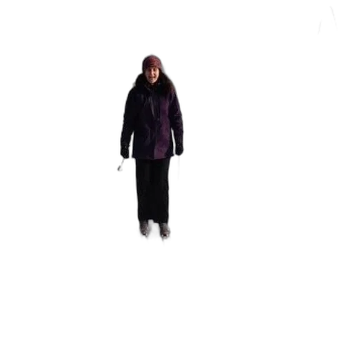jacket, dress, creature, staff transparent PNG cut-out
