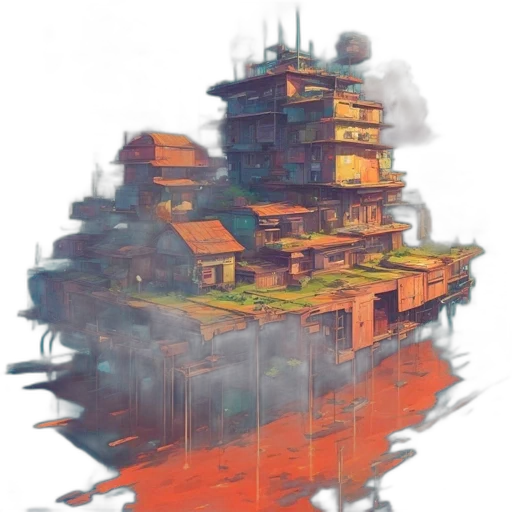 building, dragon, weapon, robot transparent PNG cut-out