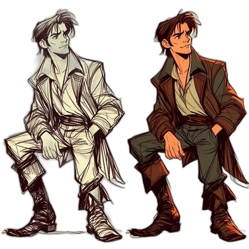 concept art, comic book art, cartoon, pixel art transparent PNG cut-out