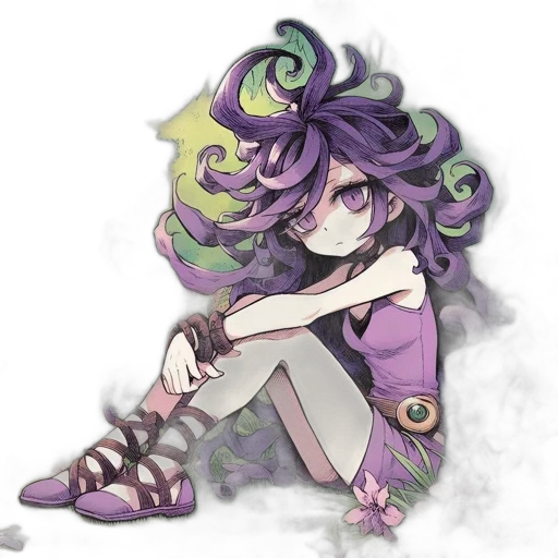 staff, creature, mask, hair transparent PNG cut-out