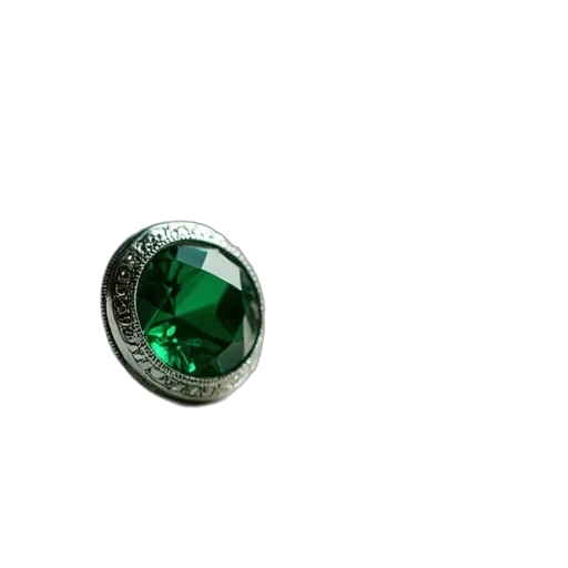 jewelry, crown, 3d render, green transparent PNG cut-out