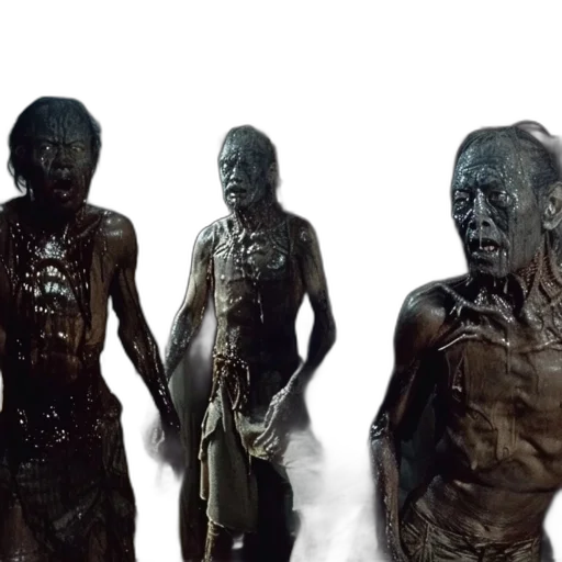 3d render, concept art, three, men transparent PNG cut-out