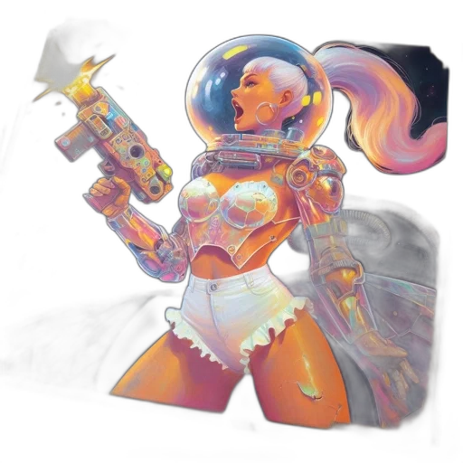 robot, weapon, staff, sword transparent PNG cut-out
