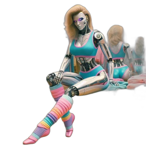 robot, staff, shoes, concept art transparent PNG cut-out