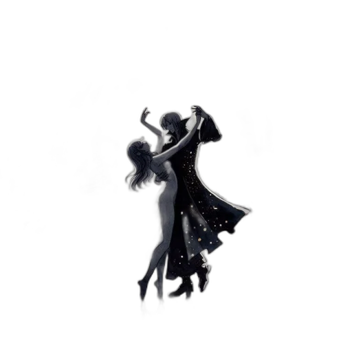 dress, mask, dragon, staff transparent PNG cut-out