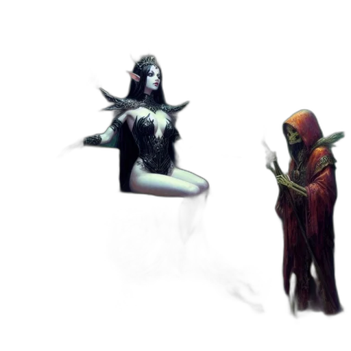 concept art, fantasy art, pixel art, comic book art transparent PNG cut-out