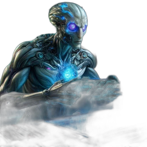 robot, creature, concept art, comic book art transparent PNG cut-out