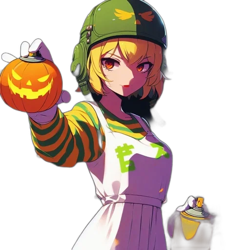 staff, hat, weapon, dress transparent PNG cut-out