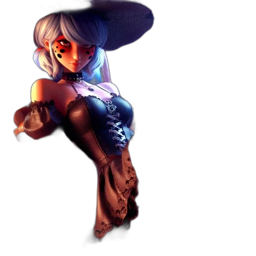 staff, dress, hat, weapon transparent PNG cut-out