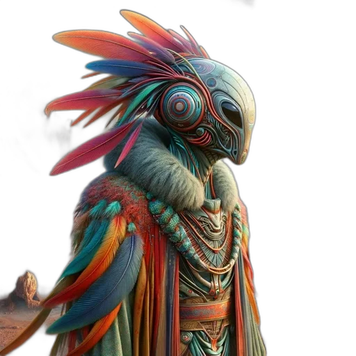 creature, animal, staff, mask transparent PNG cut-out