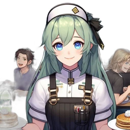 staff, food, anime, pixel art transparent PNG cut-out