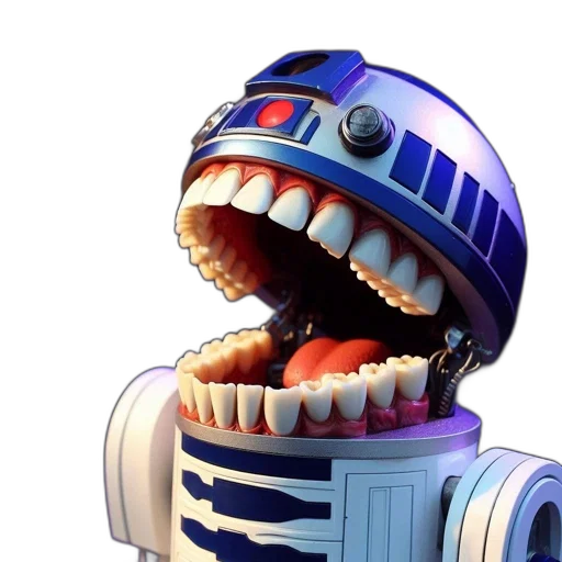 robot, staff, face, creature transparent PNG cut-out