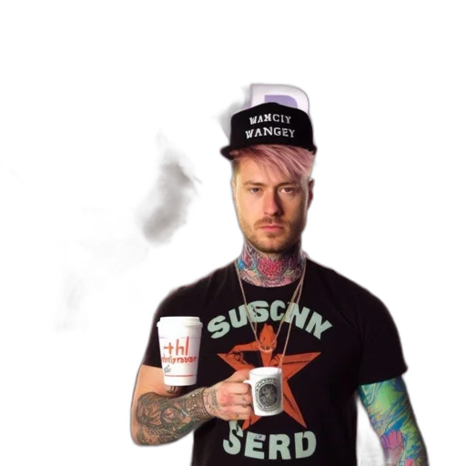 hat, staff, bottle, individual transparent PNG cut-out