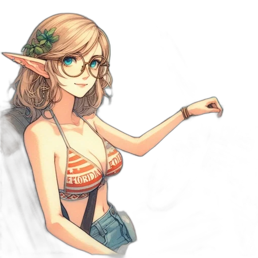 dress, staff, fantasy art, concept art transparent PNG cut-out