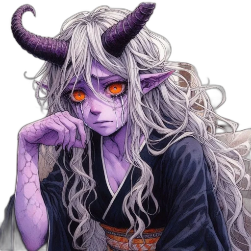 dragon, mask, creature, staff transparent PNG cut-out