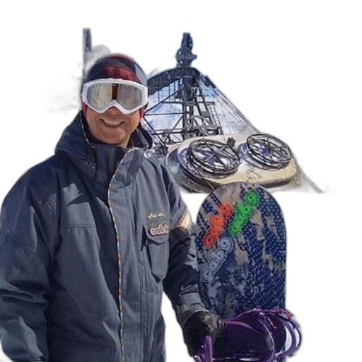 jacket, staff, photorealistic, snow transparent PNG cut-out