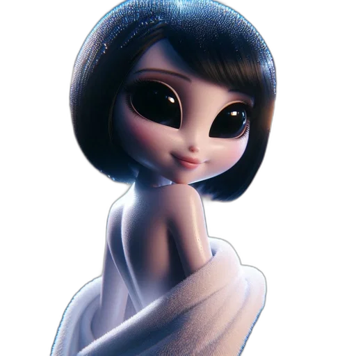 dress, robot, face, creature transparent PNG cut-out