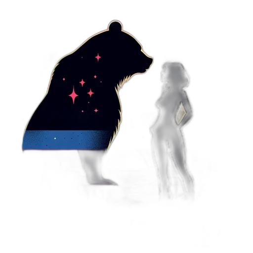 creature, animal, dress, staff transparent PNG cut-out