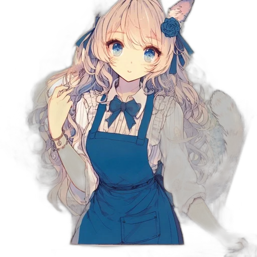 staff, dress, dragon, mask transparent PNG cut-out