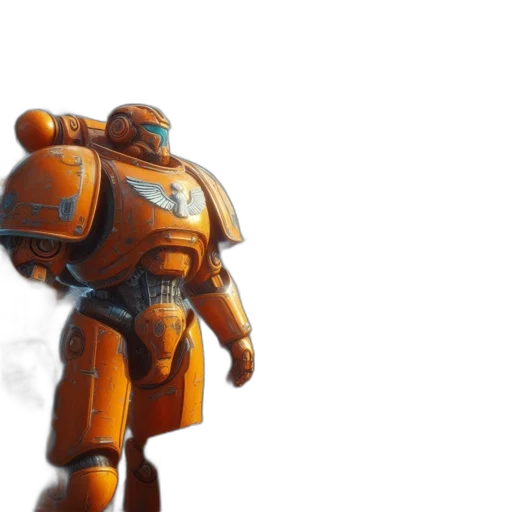 robot, weapon, concept art, 3d render transparent PNG cut-out